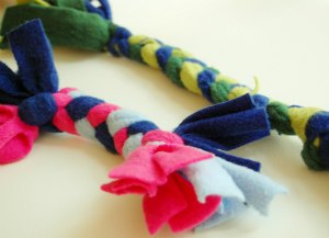 How to make a braided-rope dog toy