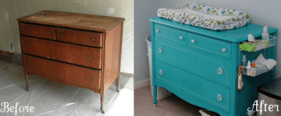 dresser into changing table