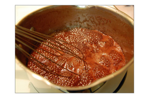 Make Your Own Chocolate Syrup - Bring to a boil