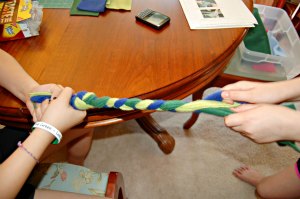 How to make a braided-rope dog toy