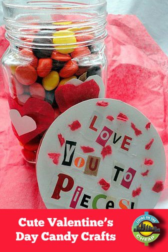 Cute Valentine's Day craft ideas for candy lovers. (Great for kids to do!) #DIYgifts #valentinesday #giftideas