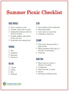 Plan the perfect summer picnic for less - Living On The Cheap