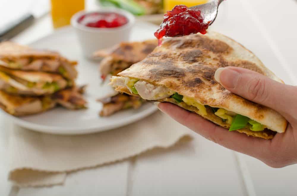 Turkey quesadillas Living On The Cheap