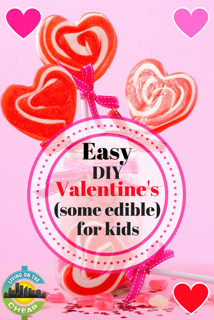 Trying to figure out what to give for valentines? Check out these easy DIY Valentine's day gifts for kids. #diy #valentinesday #valentinesforkids