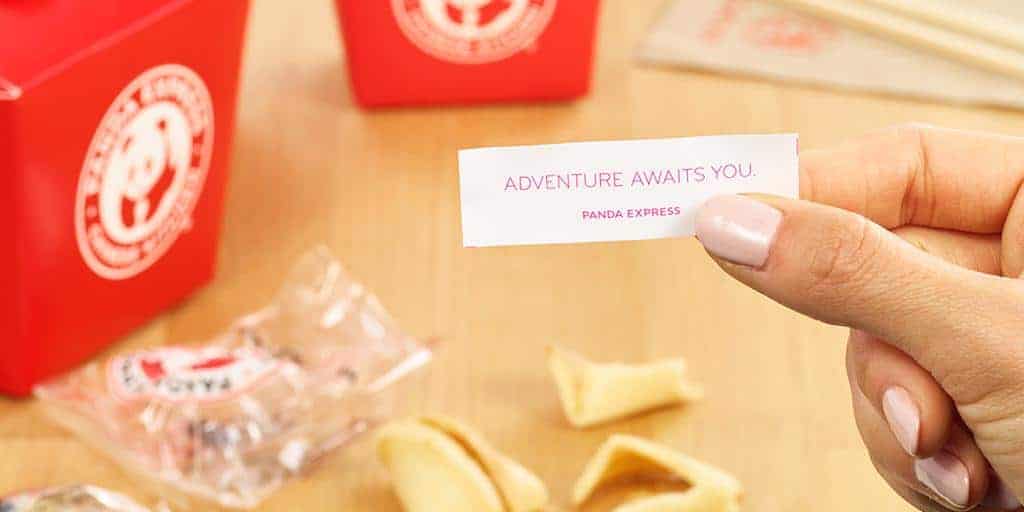 Red Envelopes are given away at Panda Express for Lunar New Year