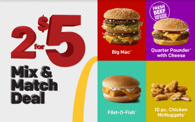 mcdonalds 2 for 5 big mac coupon