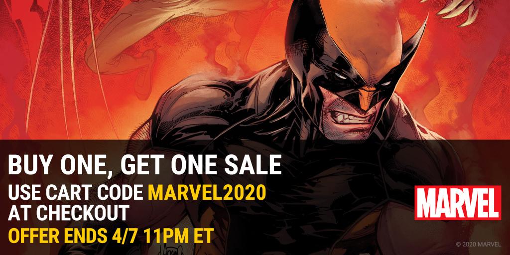 Marvel Digital Comic Books: Buy one, get one FREE through April 7