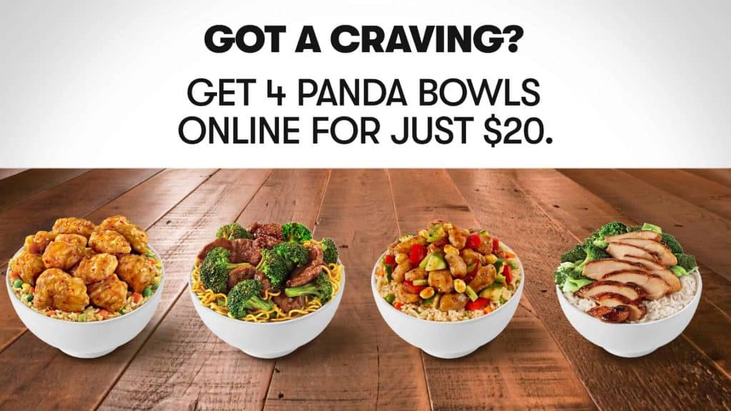 Panda Express: Get 4 bowls for $20 - Living On The Cheap