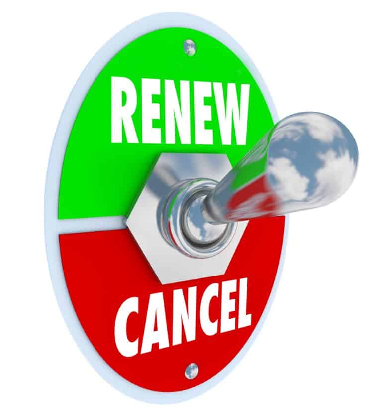 renew-vs-cancel-words-product-service-renewal-cancellation-living-on