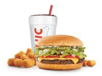 Great deals at Sonic - Meal deal with cheeseburger, tater tots, and drink
