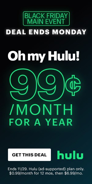 hulu black friday offer 99 cents per month for a year deal ends monday