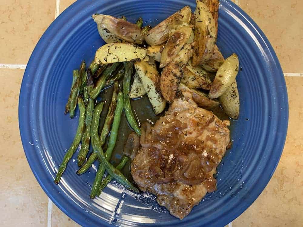 Meal kit services compared - Hello Fresh cherry balsomic pork chops