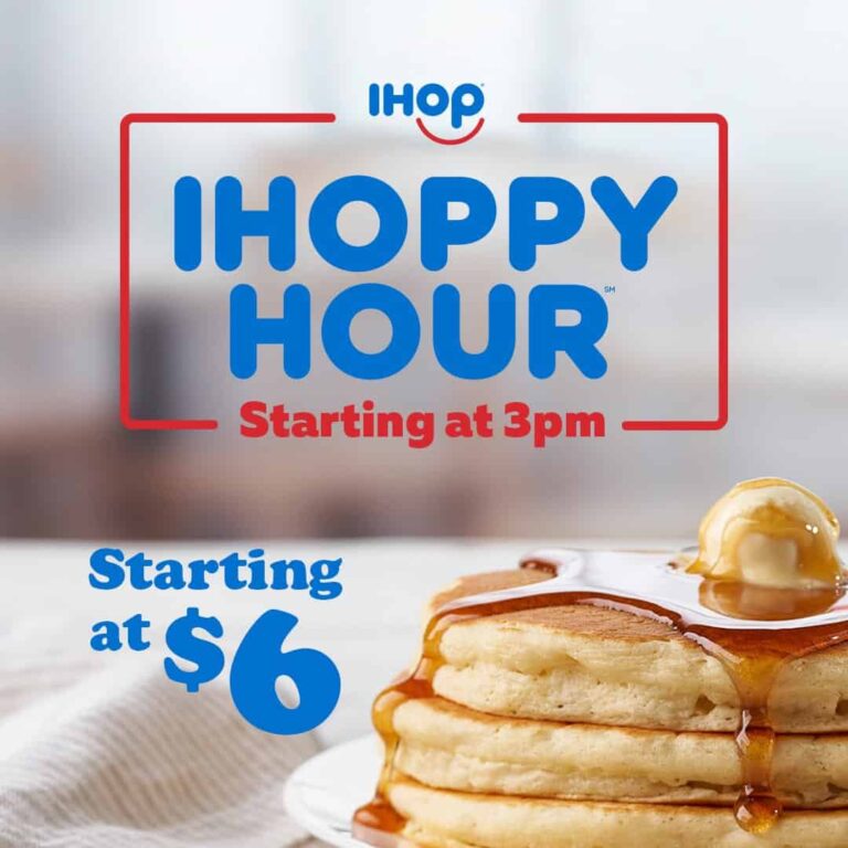 Enjoy IHOPPY Hour specials every day at IHOP Living On The Cheap