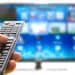 television remote pointing at smart tv apps