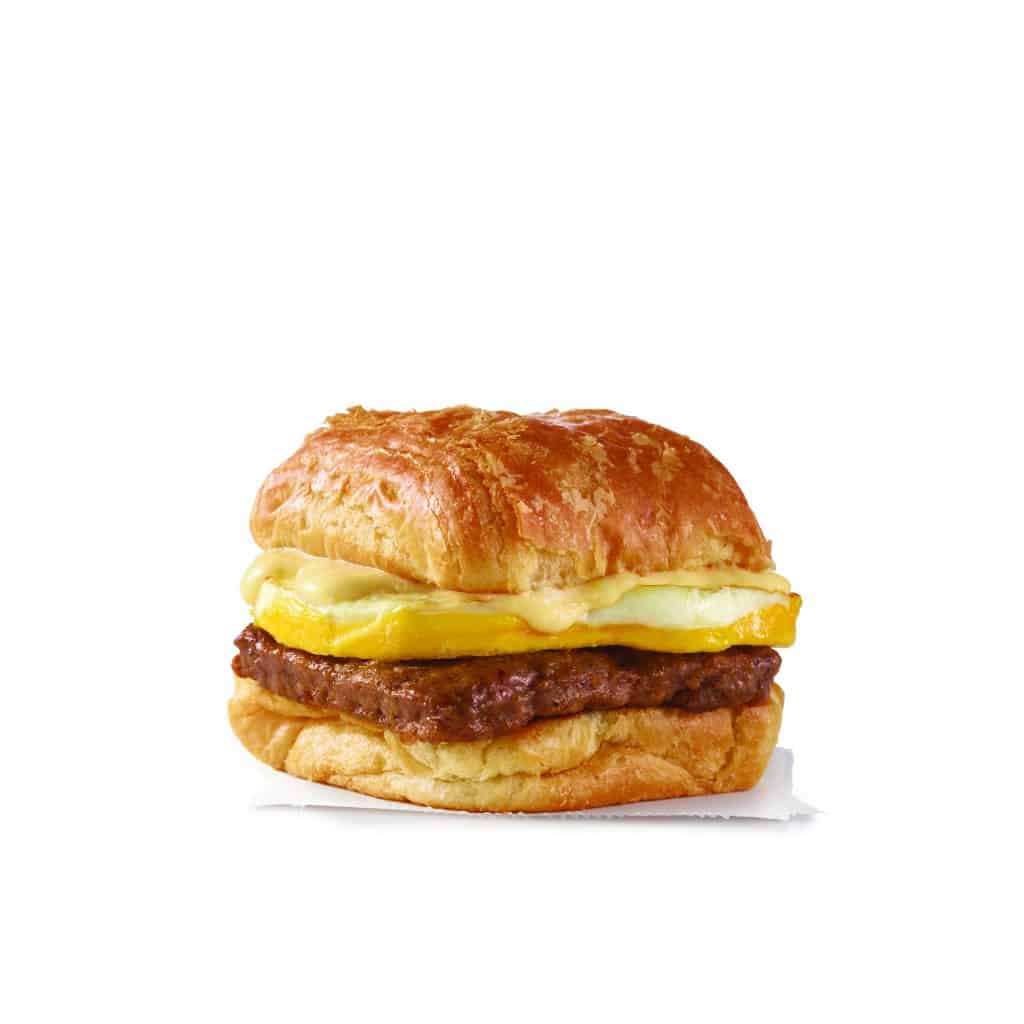 wendy's Sausage Swiss Croissant - Living On The Cheap