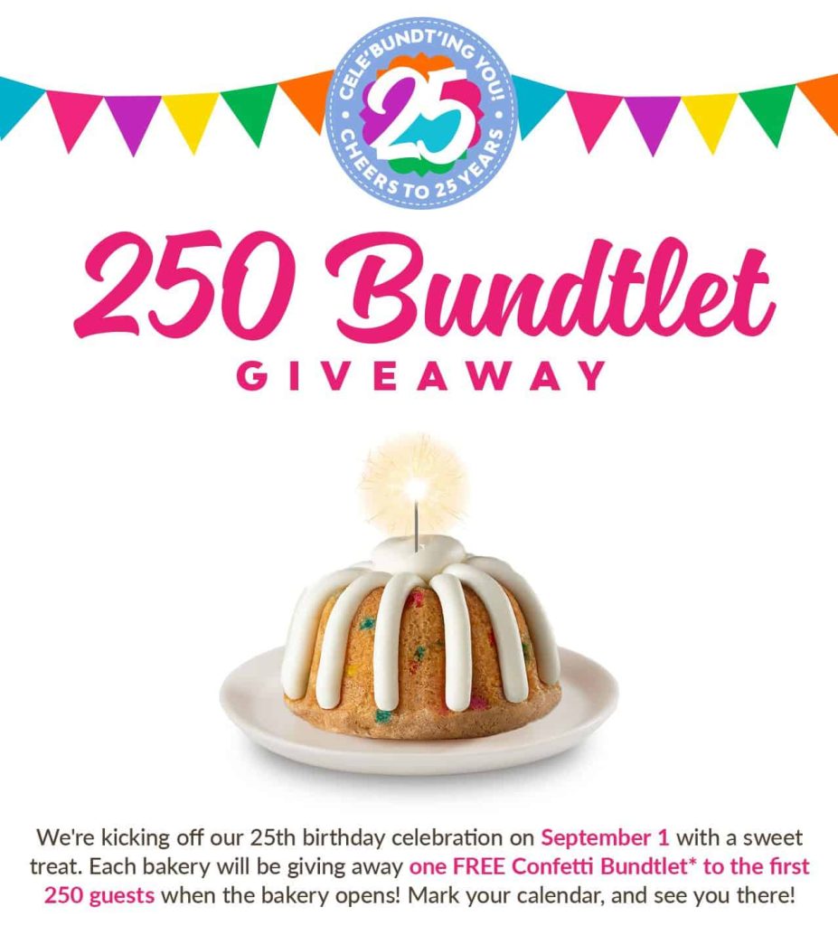 Nothing Bundt Cakes celebrates 25th birthday with free Confetti ...