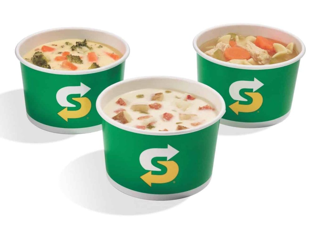 Subway offers discount on new soups on weekends in October Living On