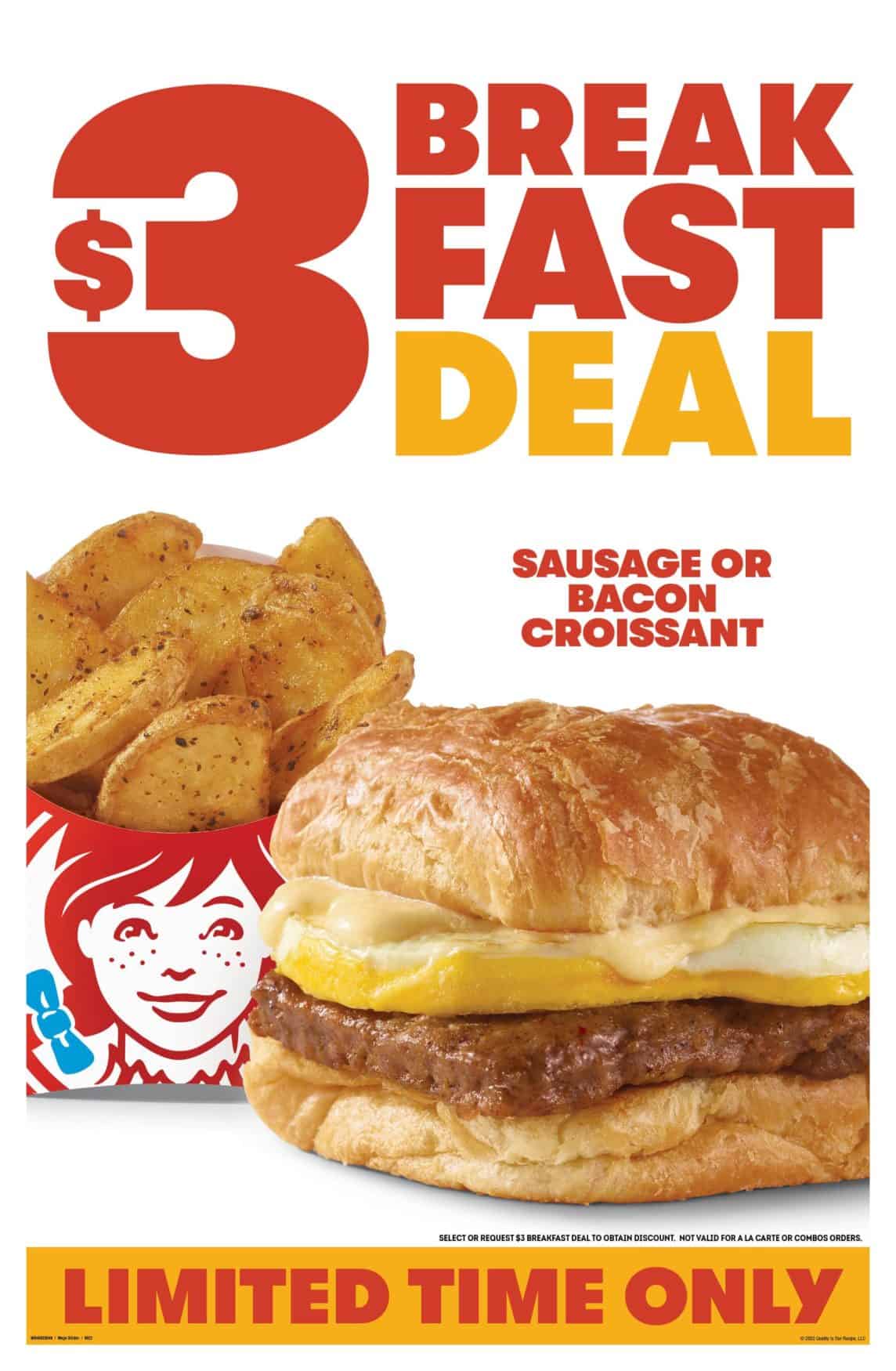 Enjoy 3 Breakfast Deal at Wendy's Living On The Cheap