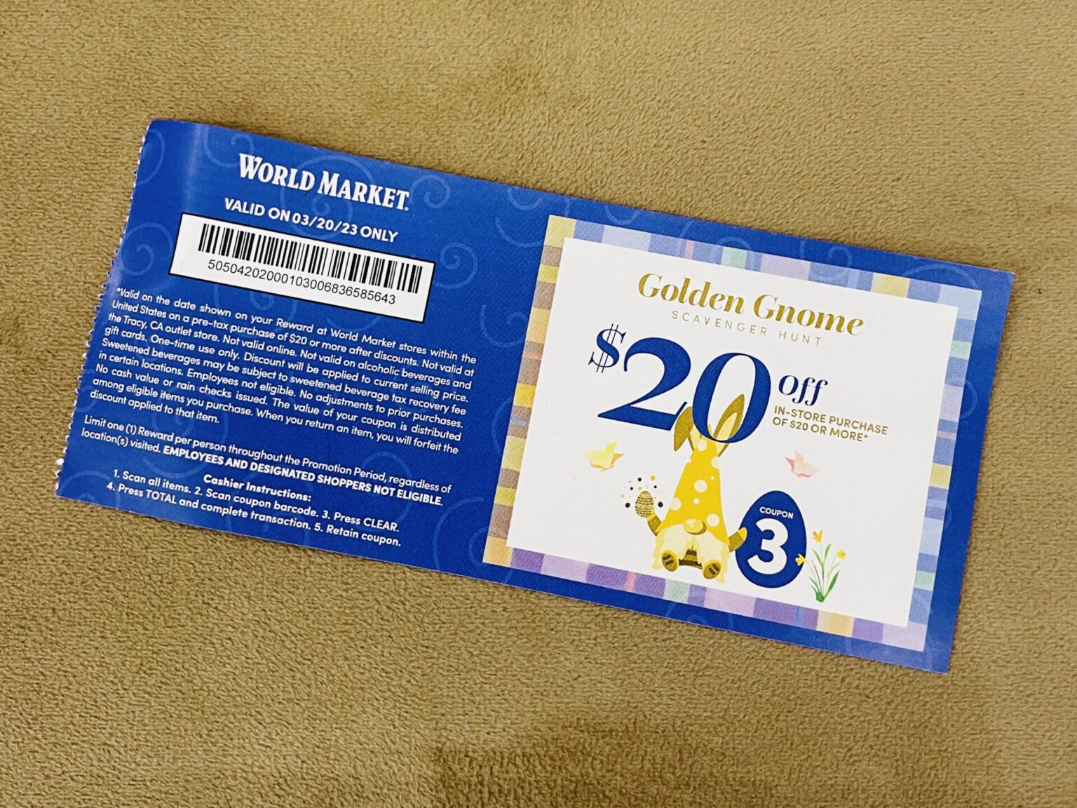World Market's Golden Gnome Scavenger Hunt offers rewards of up to 100