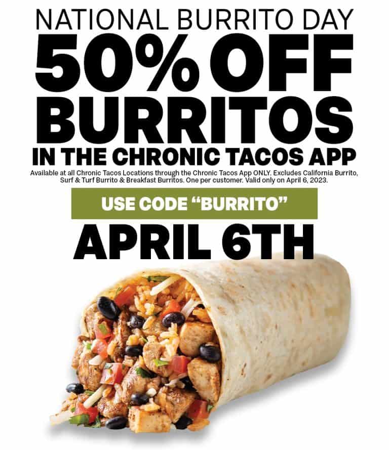National Burrito Day deals 2024 Living On The Cheap