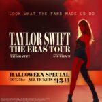 Get discounted tickets for ‘Taylor Swift: The Eras Tour’ Oct. 31