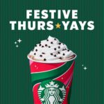 Starbucks offers 50% off any drink every week in December