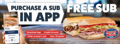 How to get a BOGO sub at Jersey Mike's - Living On The Cheap