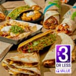 Taco Bell’s Cravings Value Menu offers 10 items at $3 or less