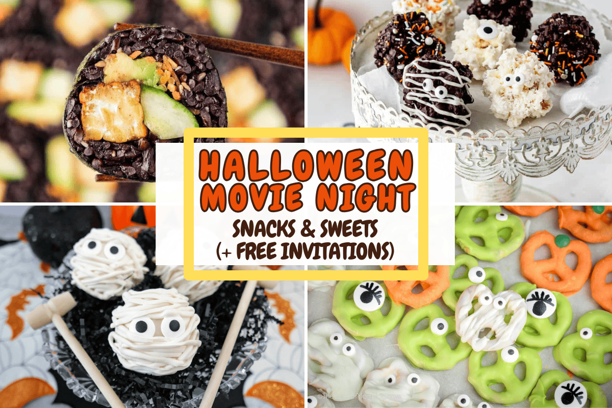 HALLOWEEN MOVIE NIGHT SWEETS AND TREATS